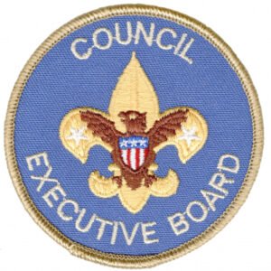 Executive Board sign on page
